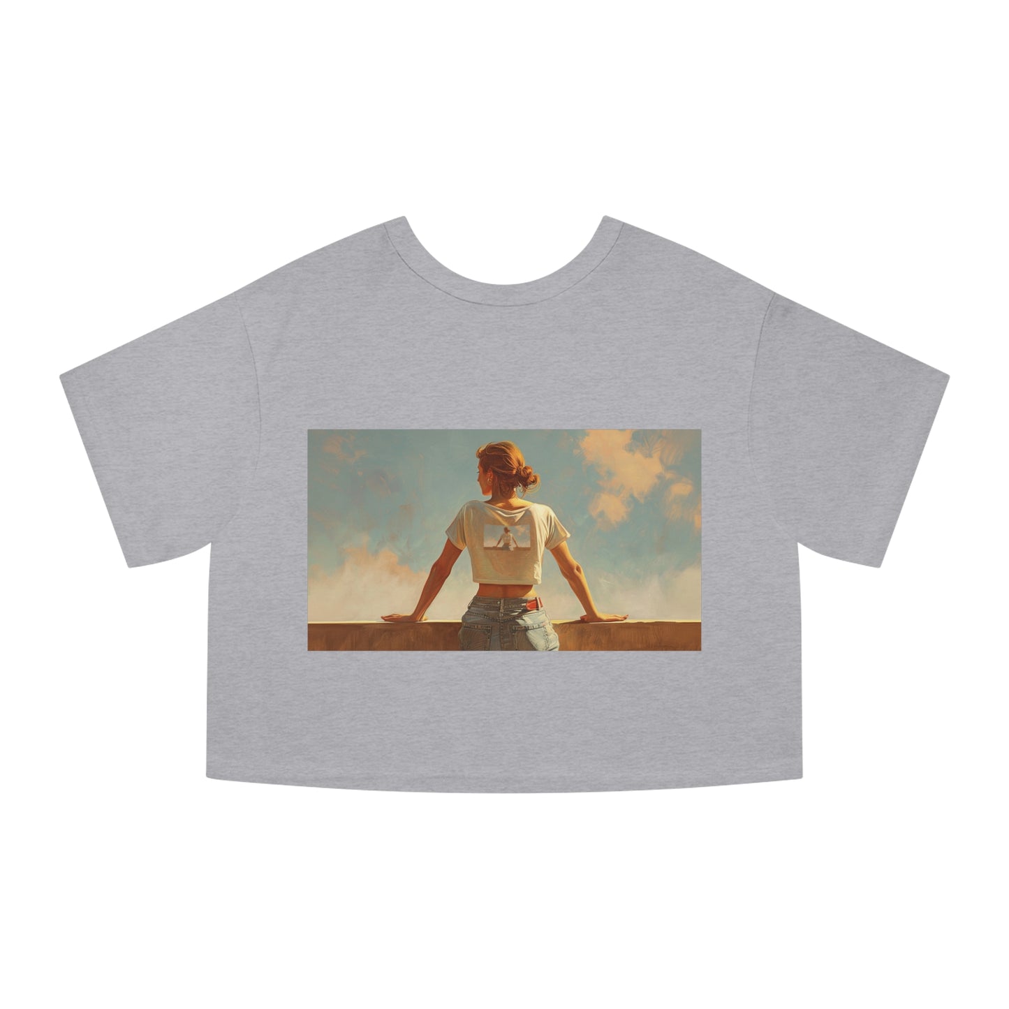 "100% in the Flow" - Champion Cropped Tee
