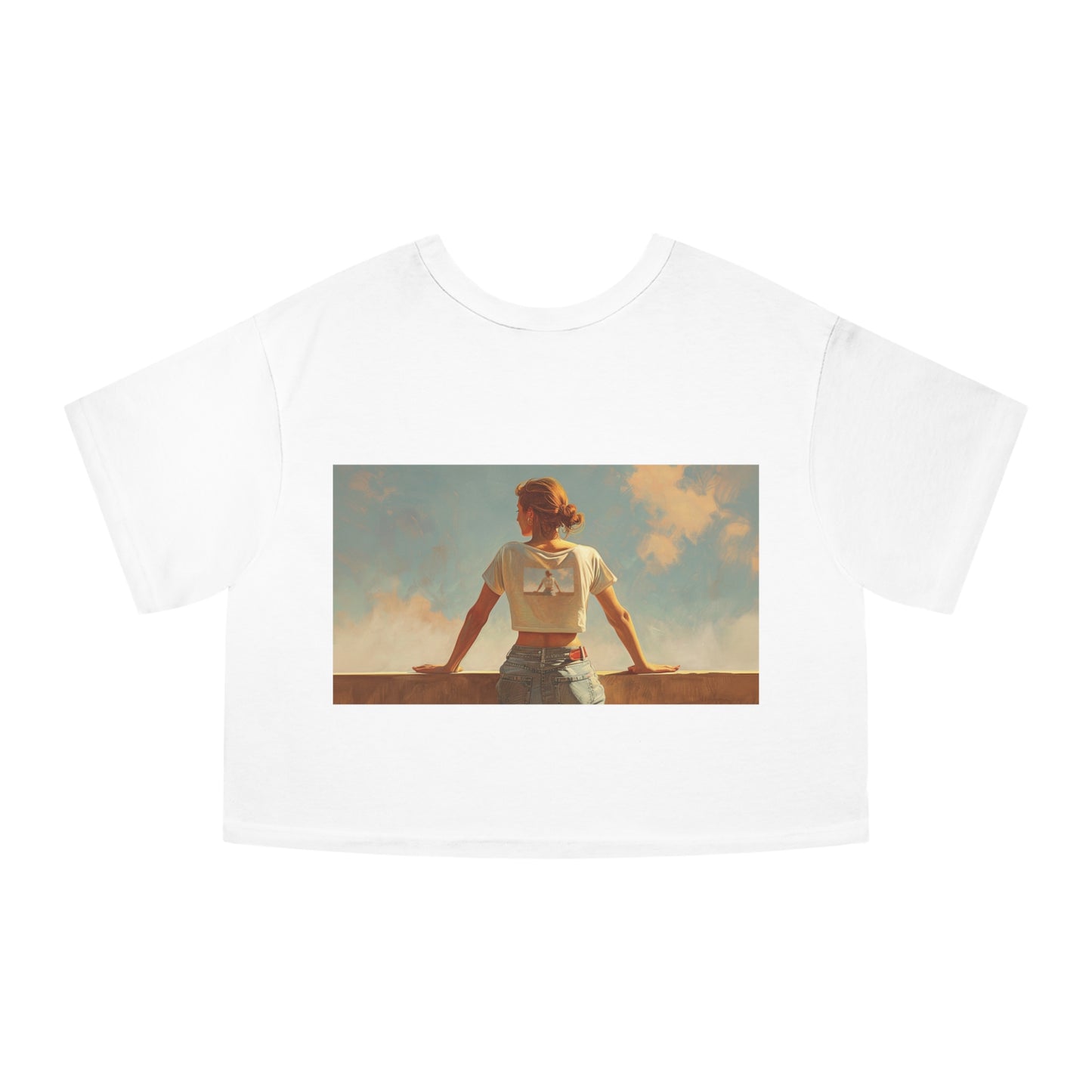 "100% in the Flow" - Champion Cropped Tee