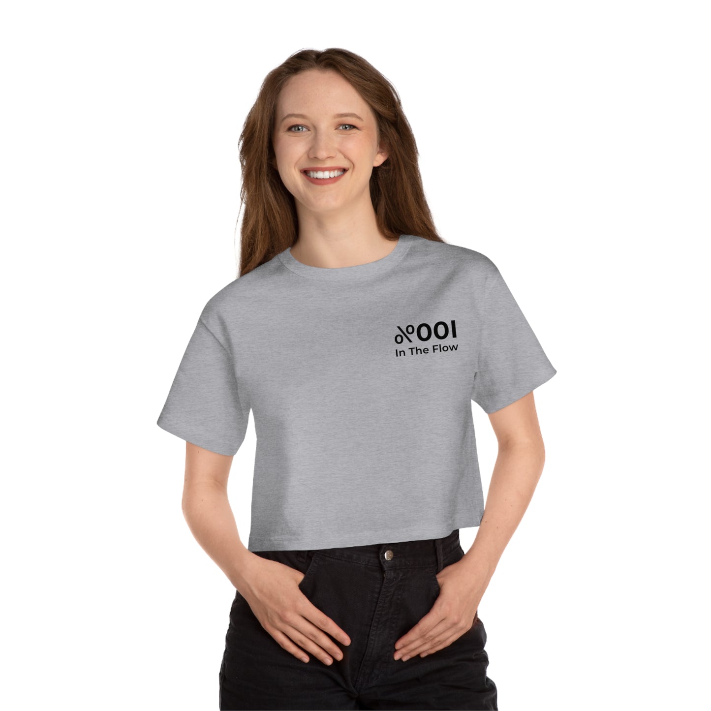 "100% in the Flow" - Champion Cropped Tee