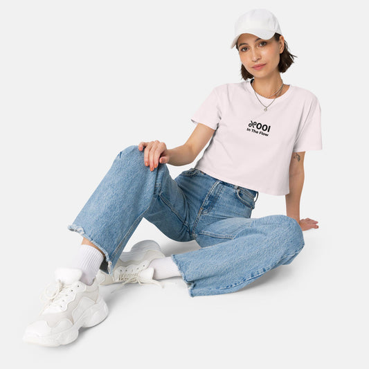 "100% in the Flow" Cropped Tee